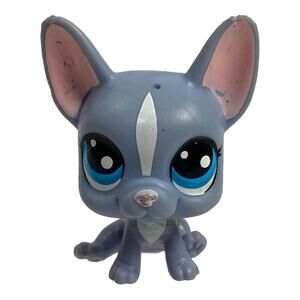 LPS Littlest Pet Shop Buster Brindle French bulldog #62 pets in the city gray
